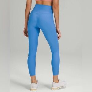 Lululemon sz 4 Base Pace High Rise Ribbed Vibrant Blue Leggings new condition